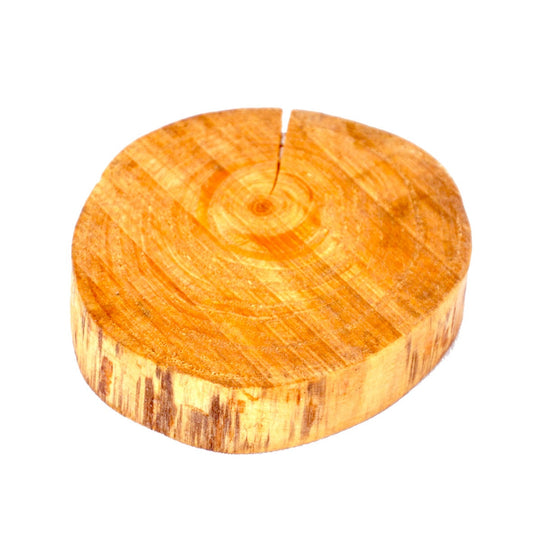 Rustic Tree-Bark Wood Coaster — Natural Live-Edge Slice